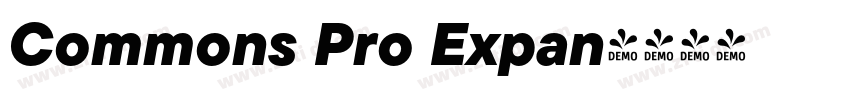 Commons Pro Expan字体转换
